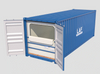 20′ FT obloga kontejnera za suhi rasuti teret za otpremu PVC praha