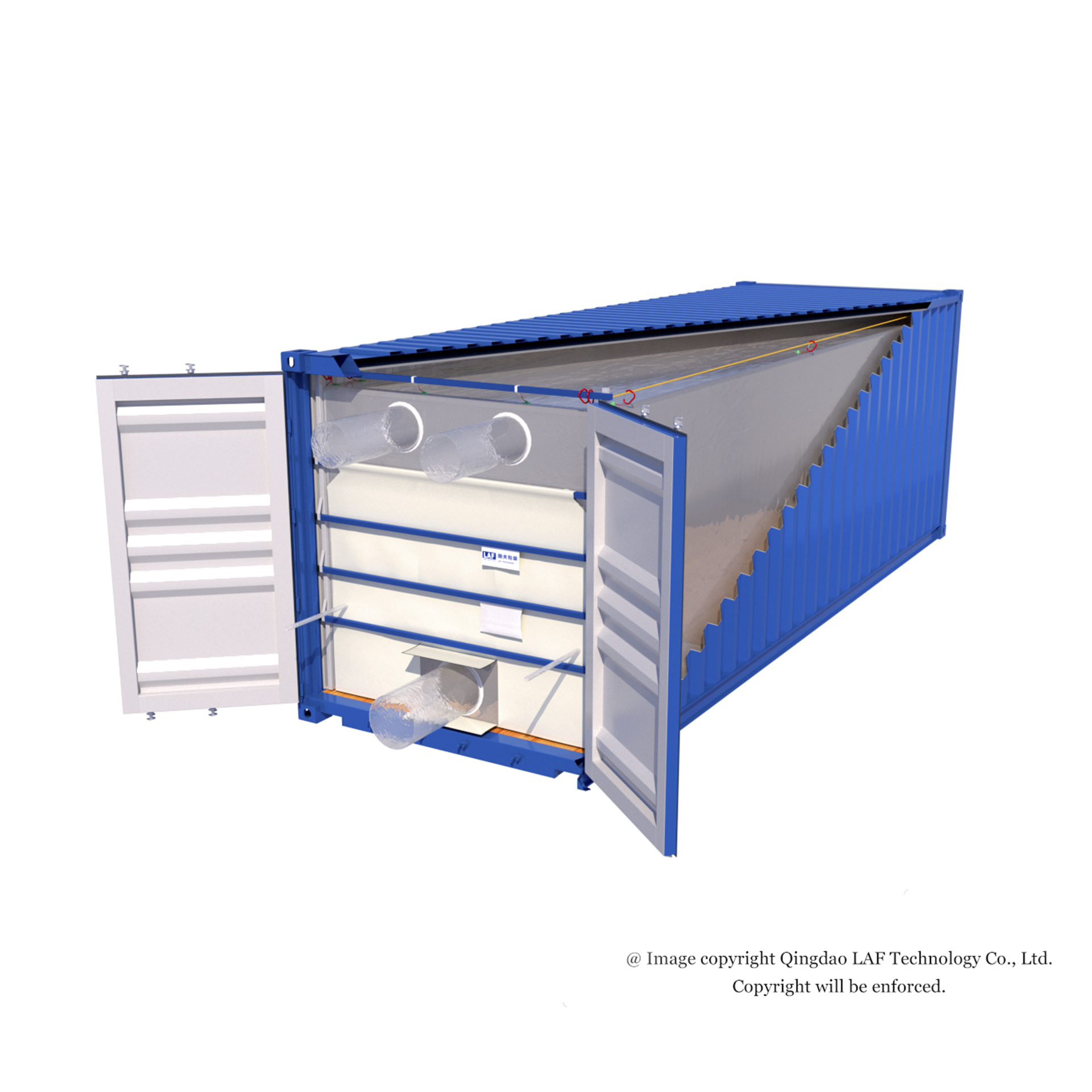 Laf 20gp/35gp/40gp Dry Bulk Liner/Container for Pet Pellets Transport